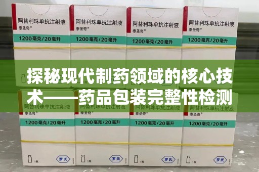 宜昌探秘现代制药领域的核心技术——药品包装完整性检测的科学与应用